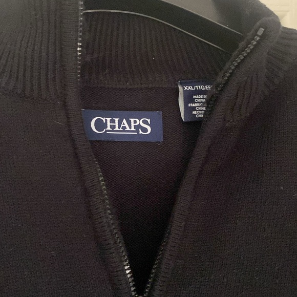 Chaps 1/4 zip cardigan - Picture 2 of 4